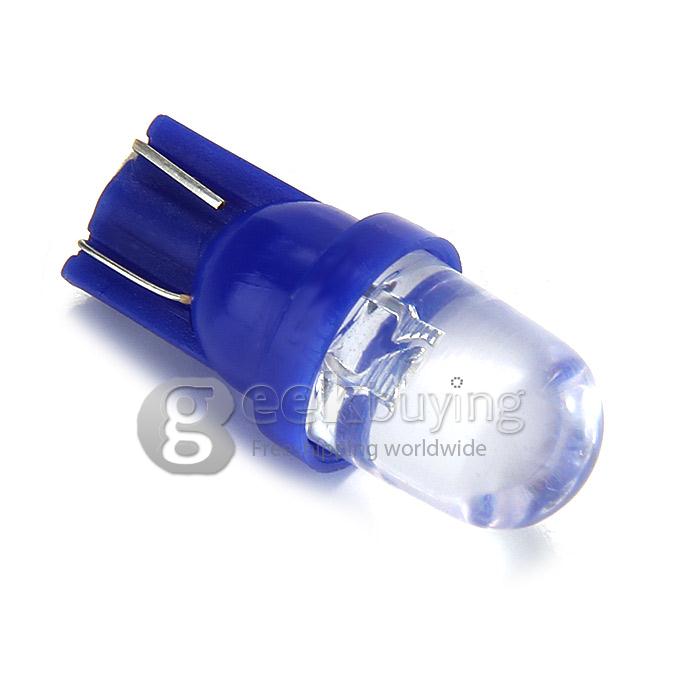 T10 0.2W 30-60lm 6000-6500K Blue Light LED Bulb Car Signal Lamp (DC 12V, 2 PCS) - Blue