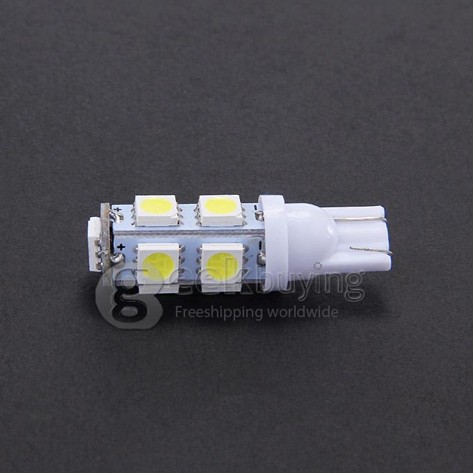 T10-5050-9SMD T10 3W 100-Lumen 9x5050 SMD LED Car Light Bulb Fog/Parking/Reading Lamp(2-Pack/DC 12V) - White