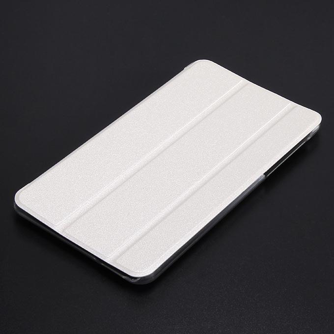 HUAWEI T1-701U PU Leather Stand Cover Case for HUAWEI Honor T1 7 Inch Tablet PC - White