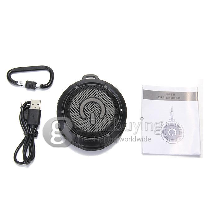 IWO F1 Portable NFC Bluetooth Wireless Speaker IP67 BT4.0 Hifi Stereo Sound Box - Black