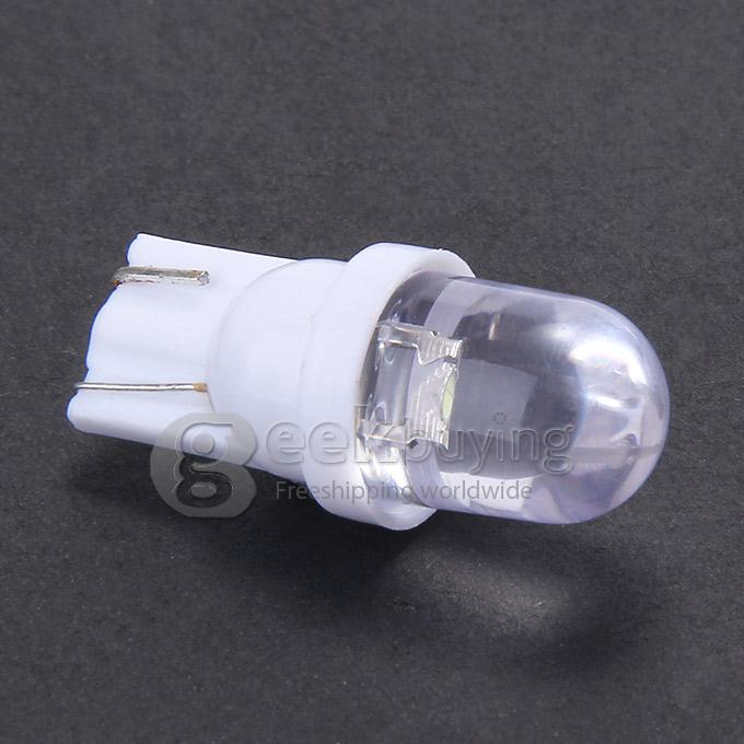 T10 0.2W 30-60lm 6000-6500K White Light LED Bulb Car Signal Lamp (DC 12V, 2 PCS) - White