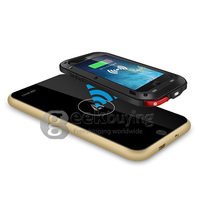 LOVE MEI Power Zone Qi Standard Wireless Charger 10000mah Mobile Power Bank For Smartphones/Tablets - Champagne