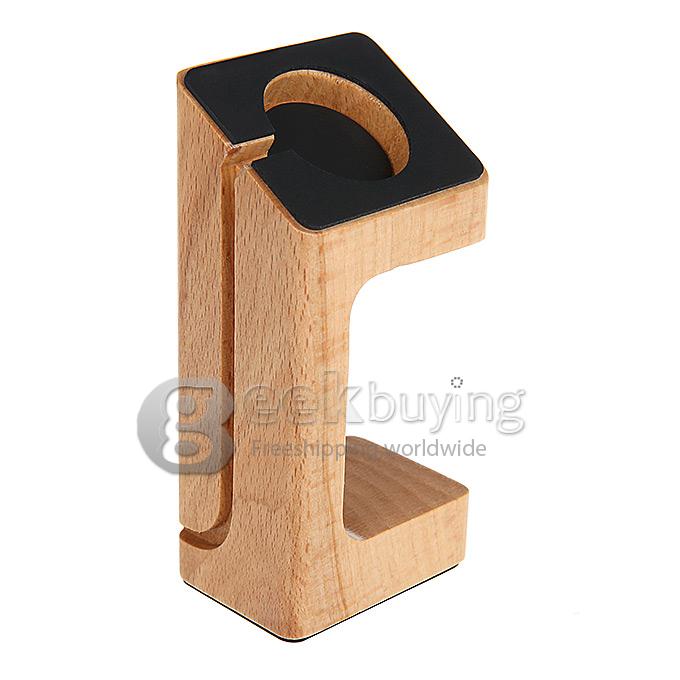 Charging Dock / Station / Platform Bracket Docking Station Holder for Apple Watch - Wood color