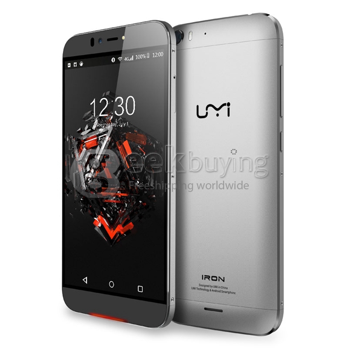 UMI IRON 4G LTE 5.5inch FHD Android 5.1 3GB 16GB Smartphone 64bit MTK6753 Octa Core 1.3 GHz 13.0MP Miracast OTG - Grey