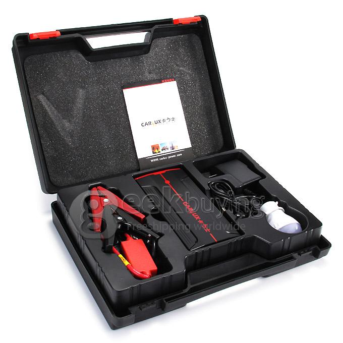 C300 13800mAh Carlux Multi-function Jump Starter Emergency Mobile Power Bank Portable Car Battery Charger - black