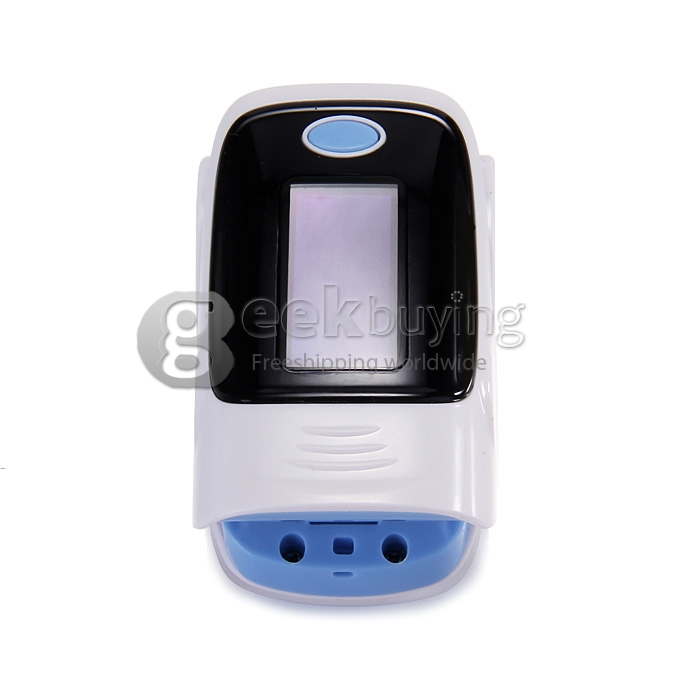 2 In 1 Finggertip Pulse Oximeter Blood Oxygen Device Pluse Rate Oxygen Saturation of Blood LED Display - Blue