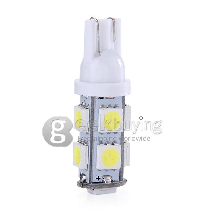 T10-5050-9SMD T10 3W 100-Lumen 9x5050 SMD LED Car Light Bulb Fog/Parking/Reading Lamp(2-Pack/DC 12V) - White