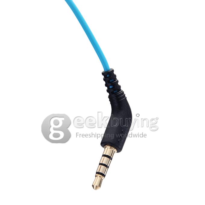 Kimmar MDR-J039 3.5mm Plug Sweatproof Headphone Compatible With iPhone/iPod/other Devices - Blue