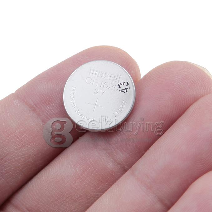 Maxell CR1620 220mAh 3V Lithium Battery with Button Design (5 PCs) - Silver