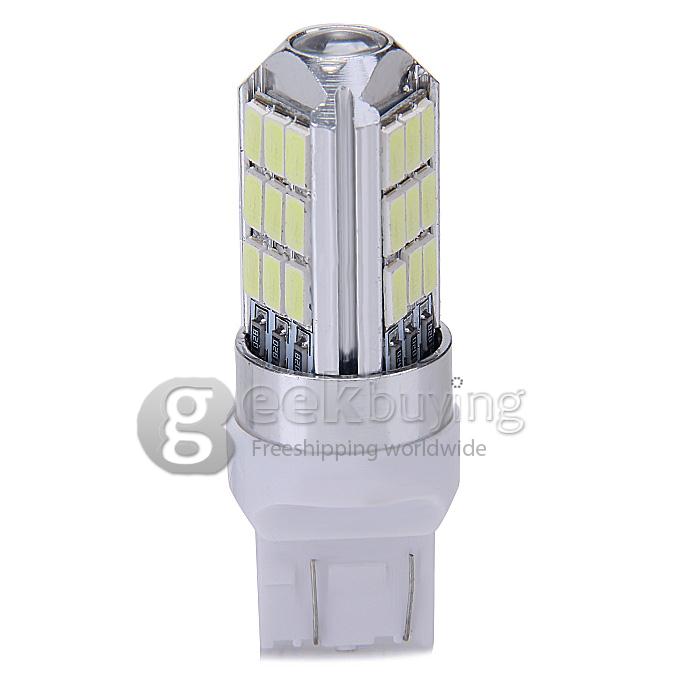 7443 5.4W 27MD 5050 LED Warm White Car Steering / Brake / Backup / Tail Light - (12V)