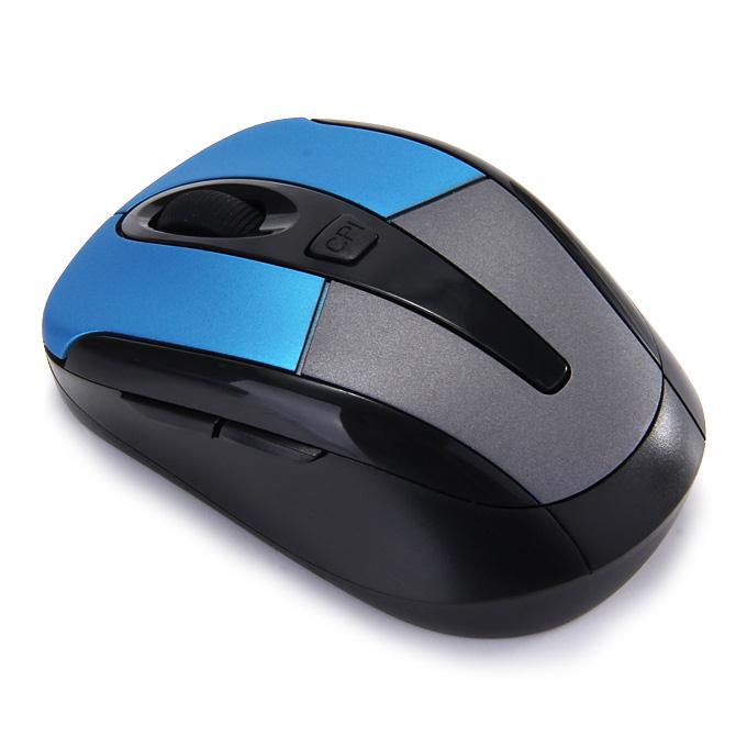A800 Universal Optical Sensor 2.4GHz Wireless Mouse for Windows Mac OS - Blue