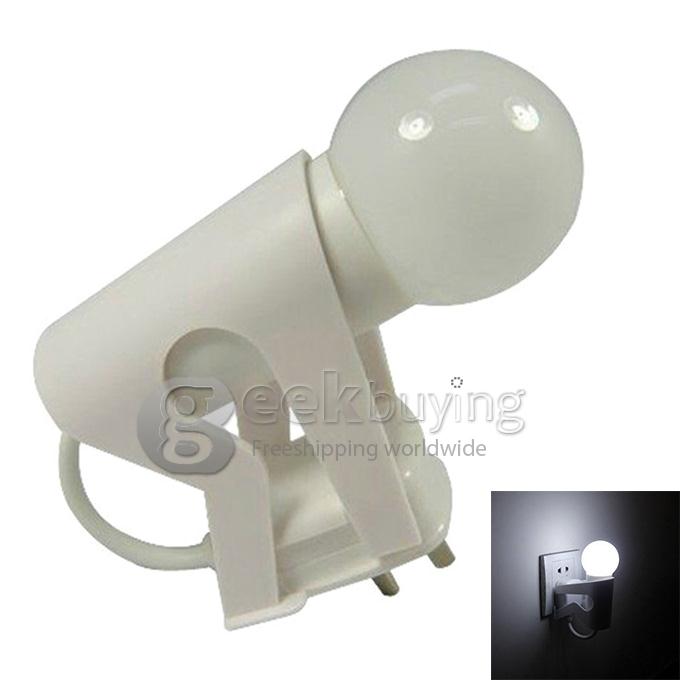 Doulex Figure Style Light Control LED Night Light Wall Lamp Energy Saving Sensor Lamp - White Light