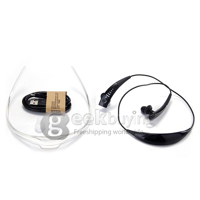 New SM-R130 Bluetooth Headset CSR8635 BT3.0 Gear Circle Wireless Earphone With Vibrating Neck For Samsung/Iphone - Black