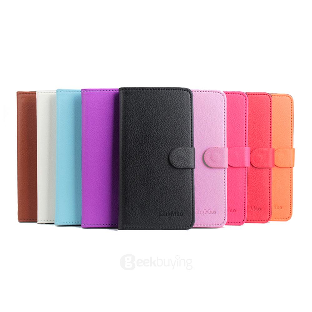 Protective Hard Cover Flip Stand Leather Case for Samsung S6 Edge Smartphone - White