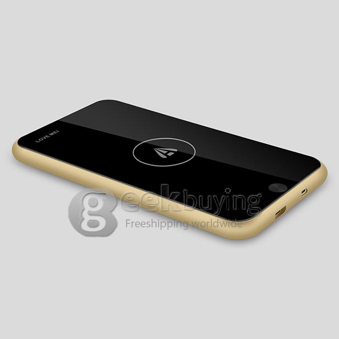 LOVE MEI Power Zone Qi Standard Wireless Charger 10000mah Mobile Power Bank For Smartphones/Tablets - Champagne
