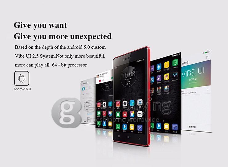 Lenovo Vibe Shot Z90-7 5.0inch FHD Android 5.0 3GB 32GB 4G Smartphone 64bit Qualcomm Snapdragon 615 Octa Core 16MP- Gray