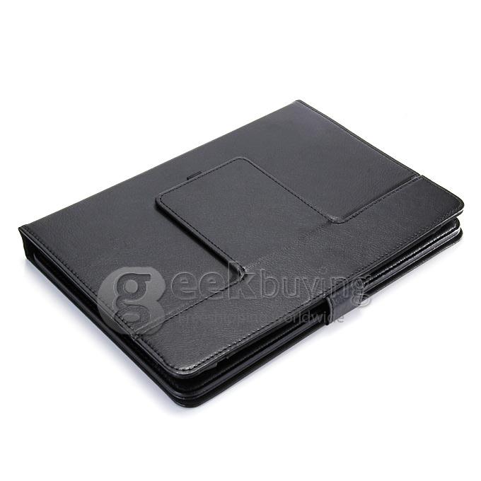 Universal Removable Bluetooth 3.0 Keyboard With Leather Case For 9/10.1 Inch Tablet PC - Black