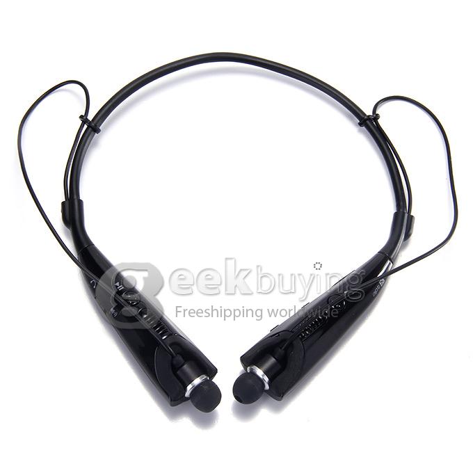 HBS-830 Bluetooth Apt-X Stereo Earphone BT4.0 Handsfree Wireless Headset With Mic For LG iPhone/Galaxy - Black