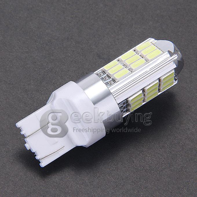 7443 5.4W 27MD 5050 LED Warm White Car Steering / Brake / Backup / Tail Light - (12V)