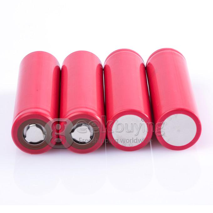 Panasonic Super Max 3.7V 3400mAh Rechargeable 18650 Li-ion Battery w/Protection Circuit(4 PCS)- Red