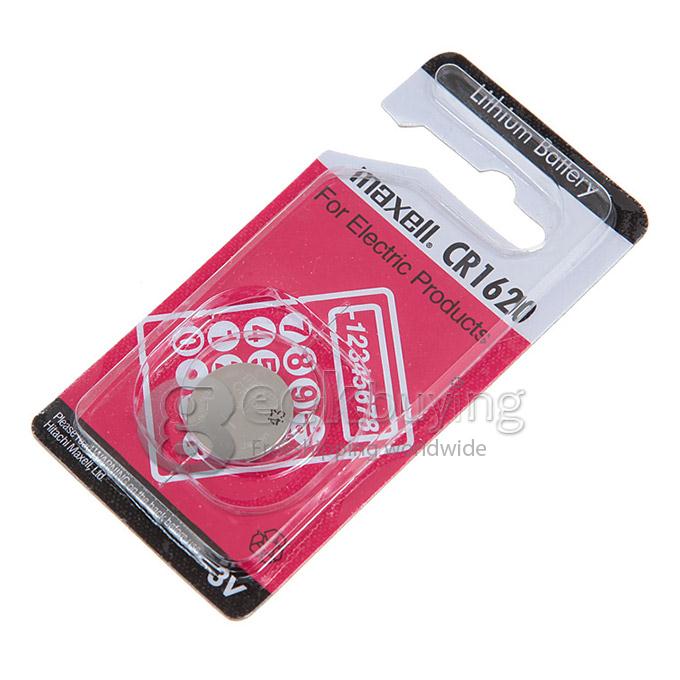 Maxell CR1620 220mAh 3V Lithium Battery with Button Design (1 PC) - Silver