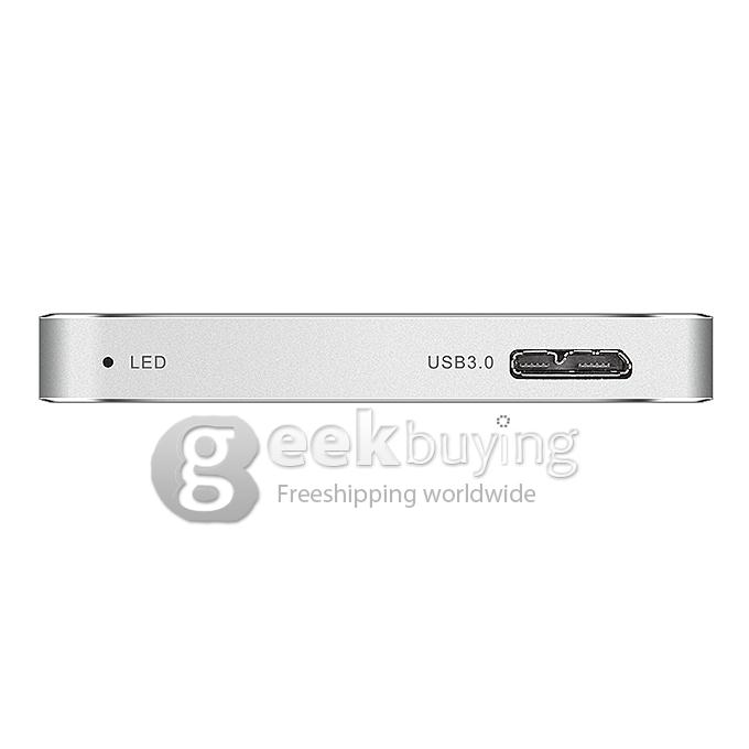 EAGET E30 Ultrathin High Speed USB 3.0 500GB External Hard Drive Portable Mobile Hard Disk - White