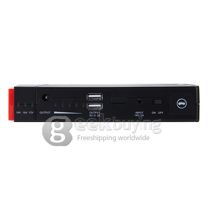 C300 13800mAh Carlux Multi-function Jump Starter Emergency Mobile Power Bank Portable Car Battery Charger - black