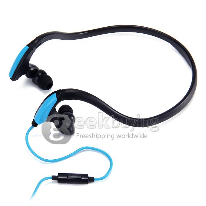 Kimmar MDR-J039 3.5mm Plug Sweatproof Headphone Compatible With iPhone/iPod/other Devices - Blue