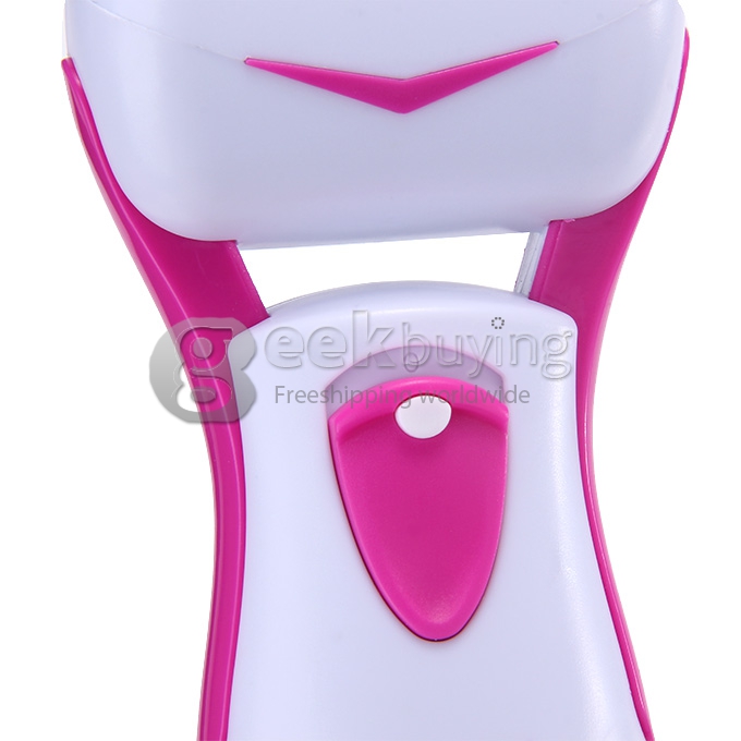 Kemei Electric Feet Dead Skin Remover IPX4 3W Heel Cuticles Washable Callous Remover Pedicure Exfoliation Tool - Pink