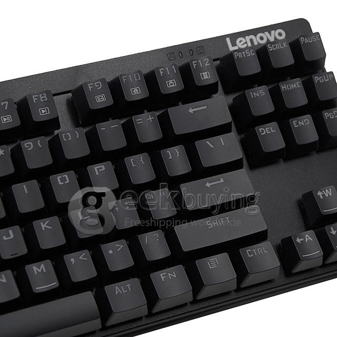 Lenovo MK100 Universal 87 Keys Wired Mechanical Keyboard - Black