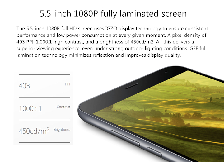 MEIZU M2 NOTE (MEILAN NOTE 2) 5.5inch FHD Android 5.0 2GB 16GB Smartphone 4G LTE MTK6753 Octa Core 1.3 GHz Smartwake Miracast - Gray