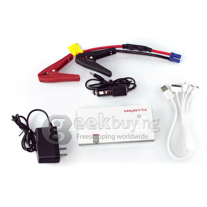 C500 8000mAh Carlux Multi-Function Car Power Bank 12V Emergency Jump Starter Car Battery Charger - White