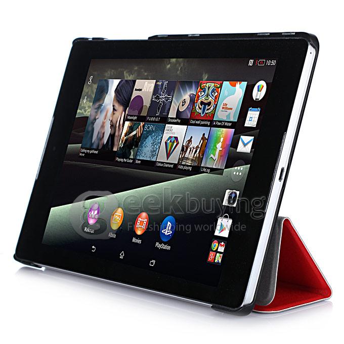 Foldable PU Leather Case Cover For Google Asus Nexus 9 Tablet PC - Red