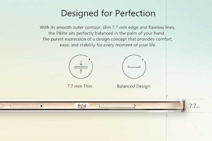 Huawei P8 Lite 5.0inch Android 5.0 2GB 16GB 4G Smartphone 64bit Hisilicon Kirin 620 Octa Core 13.0MP Smart PA - Black