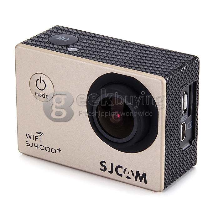 SJCAM SJ4000+ Plus WiFi Standard Version Novatek 96660 2K 30FPS 1.5inch 170 Degree Wide Angle Outdoor Sports Camera Home Security HD DV- Gold