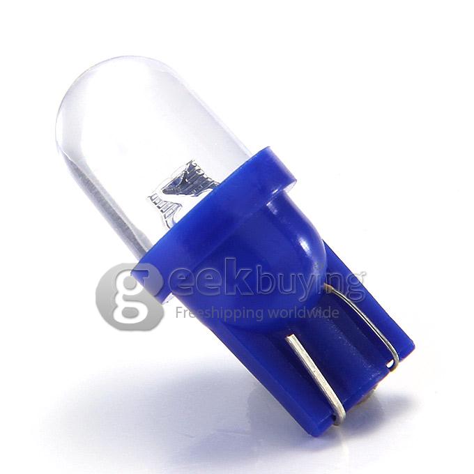 T10 0.2W 30-60lm 6000-6500K Blue Light LED Bulb Car Signal Lamp (DC 12V, 2 PCS) - Blue