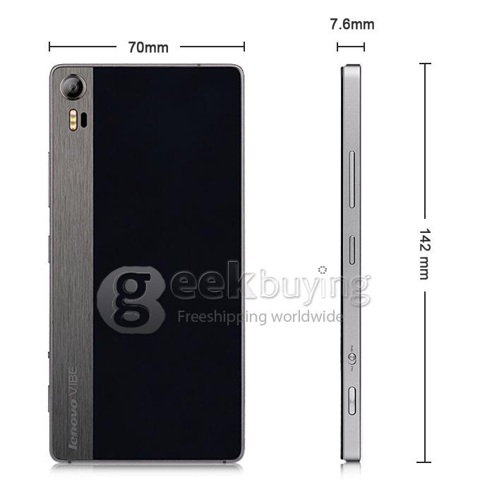 Lenovo Vibe Shot Z90-7 5.0inch FHD Android 5.0 3GB 32GB 4G Smartphone 64bit Qualcomm Snapdragon 615 Octa Core 16MP- Gray