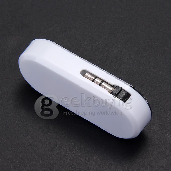 3.5mm Car Wireless FM Transmitter Play Music on FM Radio For iPhone 6 Plus 5S iPod Samsung Galaxy S6 GT5 Xiaomi4 iPhone 6s - White
