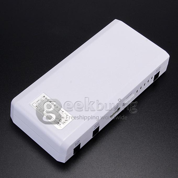 C100 8000mAH Carlux Multi-function Jump Starter Emergency Mobile Power Bank Portable Car Battery Charger - White