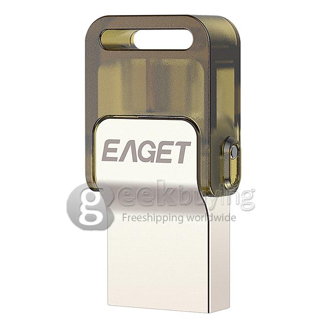 Eaget V9 USB2.0 8GB OTG Micro USB Flash Drive Disk Memory U Disk For Smartphones / Tablets - Silver