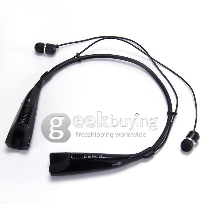 HBS-830 Bluetooth Apt-X Stereo Earphone BT4.0 Handsfree Wireless Headset With Mic For LG iPhone/Galaxy - Black