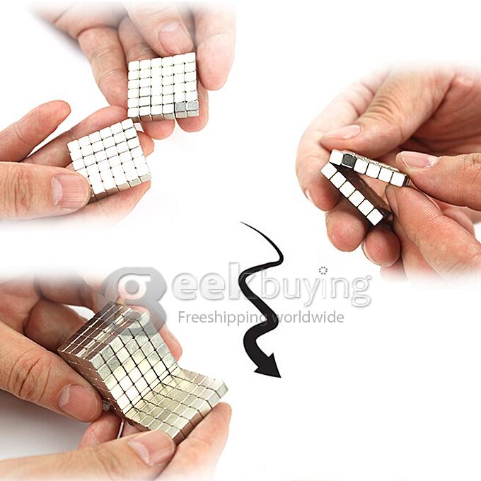 5mm Magnetic Cube 216 Pieces Rubik`s Cube Neocube Magcube With Ni-Cu-Ni Coating Educational Toy