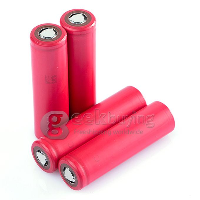 Panasonic Super Max 3.7V 3400mAh Rechargeable 18650 Li-ion Battery w/Protection Circuit(4 PCS)- Red