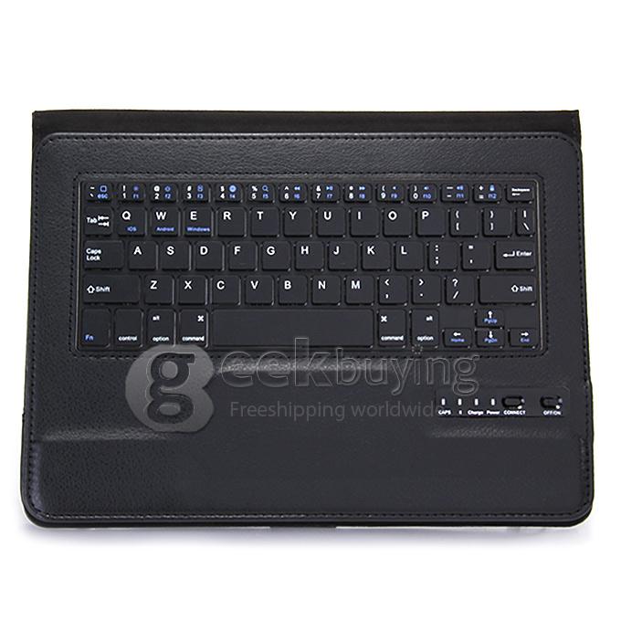 Universal Removable Bluetooth 3.0 Keyboard With Leather Case For 9/10.1 Inch Tablet PC - Black