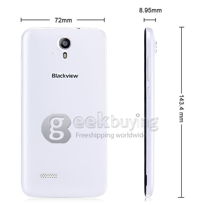 Blackview Zeta V16 5.0 Inch HD Android 4.4 1GB 8GB Smartphone MTK6592M Octa Core 1.4GHz 5.0MP 3G/GPS Miracast - White
