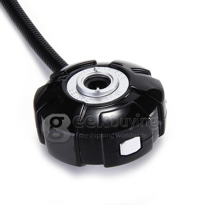 MoonBay Adjustable Round HD USB Web Camera With Microphone For Windows & Mac OS - Black