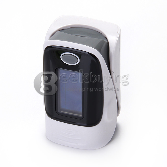 2 In 1 Finggertip Pulse Oximeter Blood Oxygen Device Pluse Rate Oxygen Saturation of Blood LED Display - Black