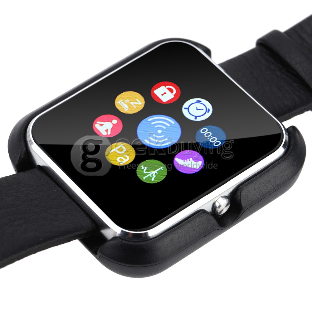 Zeblaze Rover Multifunctional Smart Watch MTK2501 Chip Toughened OGS Panel BT4.0 With Premium Leather Strap - Silver