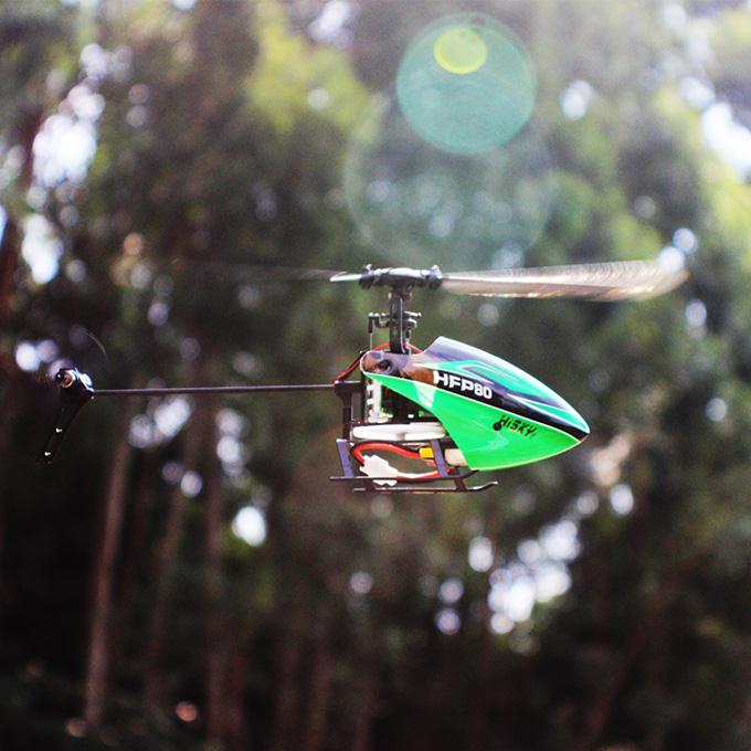 Hisky HFP80 V2 4CH Flybarless RC Helicopter 6 Axis Gyro With New X-6S