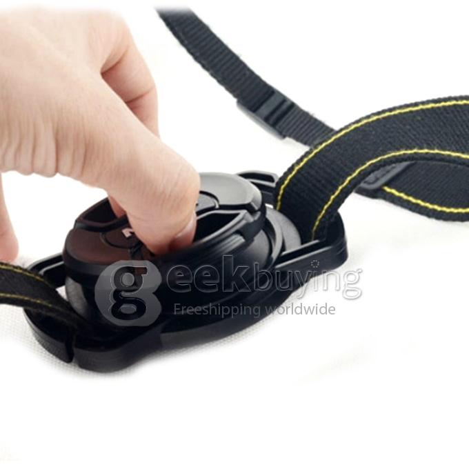 Universal Accessories Camera Lens Cap Keeper Neck Strap Holder Anti-lost Cover for 43/52/55mm Lens